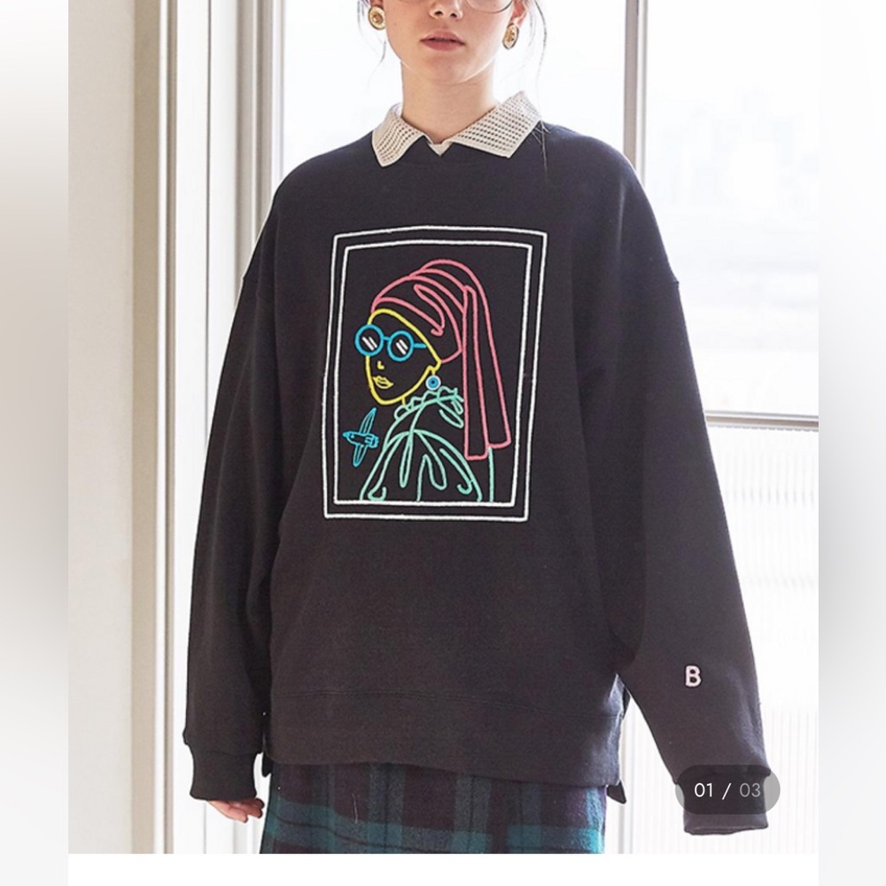 Answering Bird Embroidered Sweater - Picture 4 of 6